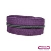Afbeelding van Aubergine - #3S Black | Spiraalrits | 1 meter