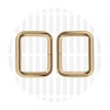 Image de Basic | Rectangular ring | 25 mm | Gold