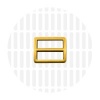 Image de Sleek | Strap slider | 25 mm | Antique Gold