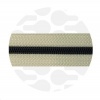 Image of Oatmeal Beige - #5S Black | Nylon Coil Zipper Tape | 1 meter