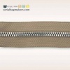 Picture from Latte Beige - #5M Silver | Metal Zipper tape | 5 meter