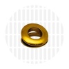 Image de Grommet | Force-fit | round | Antique Gold