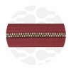 Image of Porto Red - #M5 Bronze | Metal Zipper Tape