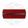 Image of Crimson Red - #M5 Gunmetal | Metal Zipper Tape