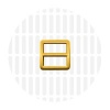 Image de Sleek | Strap slider | 19 mm | Antique Gold