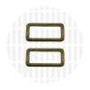 Image de Sleek | Rectangular ring | 32 mm | Antique Brass