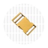 Afbeelding van Premium | klikgesp | 25 mm | Antique Gold