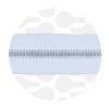 Image de White - #5M Silver | Ruban zip métallique