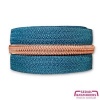 Bild von Ocean Blue - #5S Rose Gold | Spiralreißverschlüssen | 3 meter