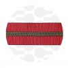 Image of Striped Berry - #5S Silver | Nylon Coil Zipper Tape | 1 meter
