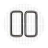 Image de Basic | Rectangular ring | 38 mm | Gun metal