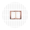 Image de Smart | Wide mouth Strap slider | 25 mm | Rose Gold