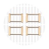 Image de Edge | Rectangular ring | 32 mm | Gold