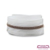 Afbeelding van White - #3S Antique Copper | Nylon Coil Zipper Tape | 3 meter