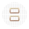Image de Sleek | Rectangular ring | 25 mm | Rose Gold