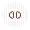 Image de Sleek | D-ring | 15 mm | Antique Copper