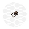 Afbeelding van Slider for metal zipper with D-ring #M5 | Gun metal