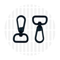 Premium | Musketon | 19 mm | Electro Black