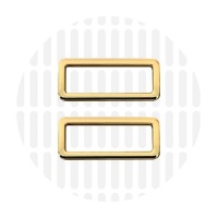 Sleek | Rechthoekige ring | 38 mm | Gold