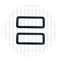 Sleek | Rechthoekige ring | 38 mm | Electro Black