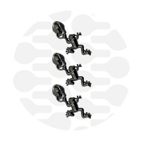 Frog #5S | schuiver spiraalrits | Gun metal