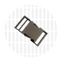 Premium | klikgesp | 19 mm | Gun metal