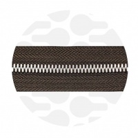 Dark Roast - #M5 Silver | Metal Zipper Tape
