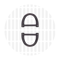 Arc | D-ring | 25 mm | Gun metal