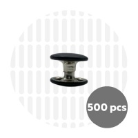Holnieten dubbele kop zwart 12x8 (500 sets)