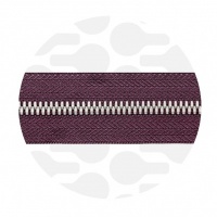 Midnight Plum - #M5 Silver | Metallreißverschlüsse