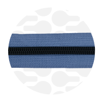 Cloudy Blue - #S5 Black | Zip Nylon | 10 mètres