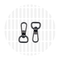 Elegant | Karabiner | 13 mm | Gun metal