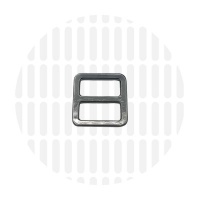 Sleek | schuifgesp | 19 mm | Gun metal