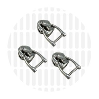 D-ring #5S | schuiver spiraalrits | Nickel