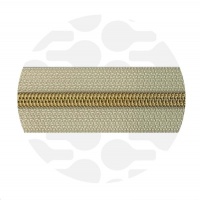 Oatmeal Beige - #5S Gold | Nylon Coil Zipper Tape | 1 meter