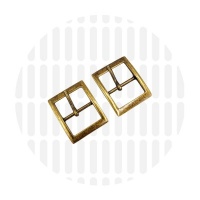 Gesp met pin | 25 mm | Antique Brass