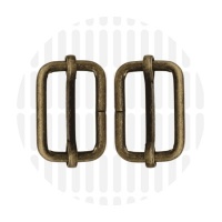 Basic | schuifgesp | 25 mm | Antique Brass