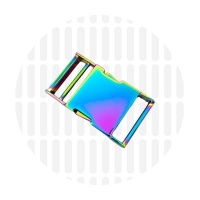 Premium | klikgesp | 32 mm | Iridescent Rainbow