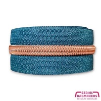 Ocean Blue - #S5 Rose Gold | Spiraalrits Tape | 1 meter