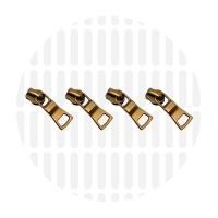 Zipper slider Stepper #S3 | Antique Gold