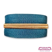 Ocean Blue - #S5 Gold | Spiraalrits Tape | 1 meter