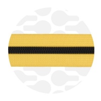 Sunny yellow - #S5 Black | Zip Nylon | 10 mètres