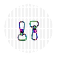 Elegant | Musketon | 13 mm | Iridescent Rainbow