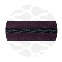 Midnight Plum - #S5 Gun Metal | Nylon Coil Zipper Tape | 3 meter