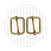 Basic | schuifgesp | 19 mm | Antique Gold