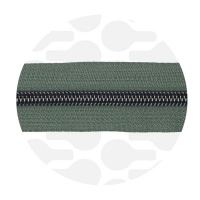 Sage green - #S5 Gunmetal | Nylon Coil Zipper Tape | 10 meter
