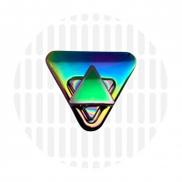 Draaisluiting | Triangle | Iridescent Rainbow