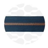 NIght Blue - #M5 Antique Copper | Metalen rits