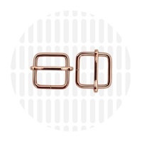 Basic | Wide mouth schuifgesp | 19 mm | Rose Gold