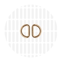 Basic | D-ring | 13 mm | Gold